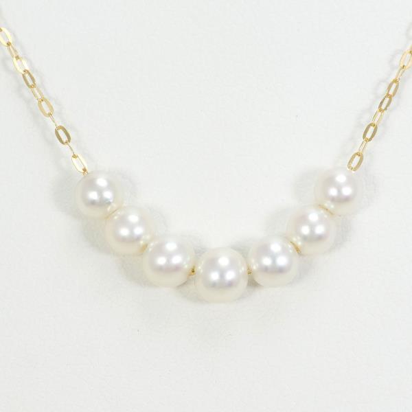 18K Yellow Gold Pearl Necklace for Women - Elegant Luxury Jewelry Gift for Wedding, Anniversary & Special Occasions