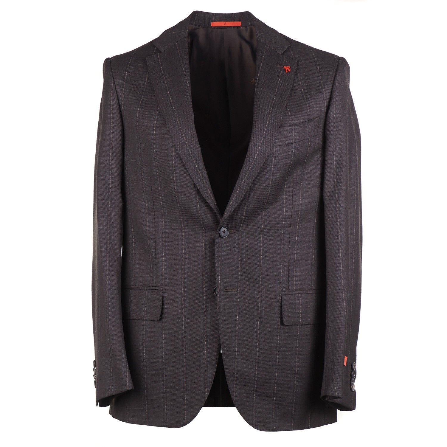 Isaia 'Sanita' Men's Premium Woven Stripe Wool Suit - Business Formal & Wedding Attire for Stylish Professionals