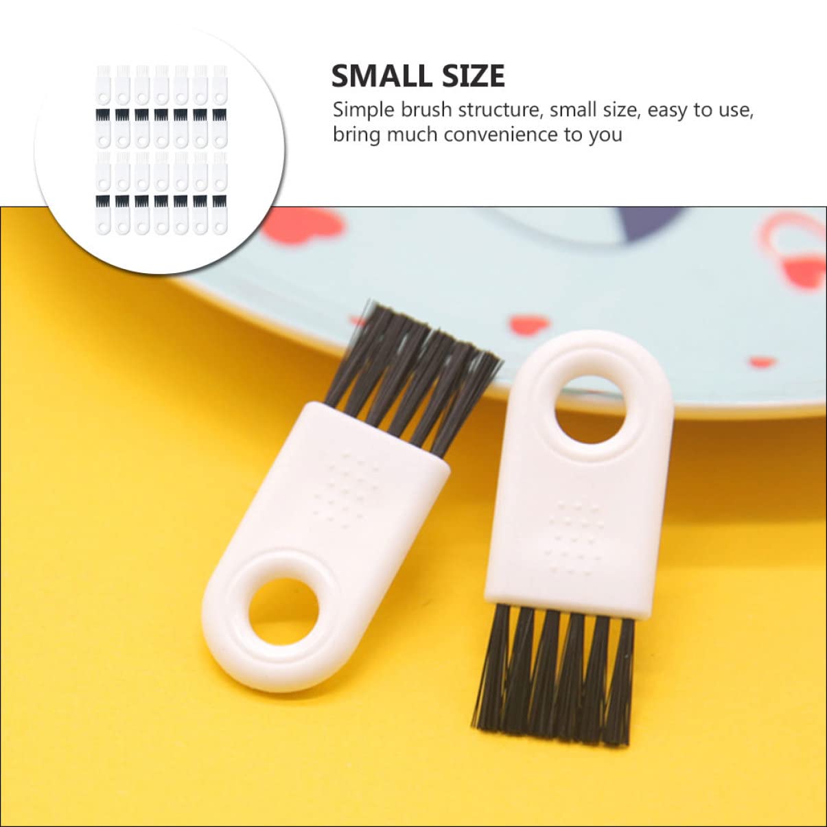 FRCOLOR 30pcs Nylon Cleaning Brush for Barber Tools - Electric Razor, Trimmer & Shaver Accessories for Hair Styling & Grooming
