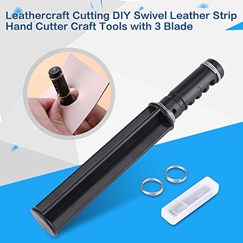 Leather Lace Maker Tool - Professional Leathercraft Cutting Kit with 3 Blades for DIY Leather Strips & Swivel Cutting | Perfect for Leatherworking, Crafting, and DIY Projects