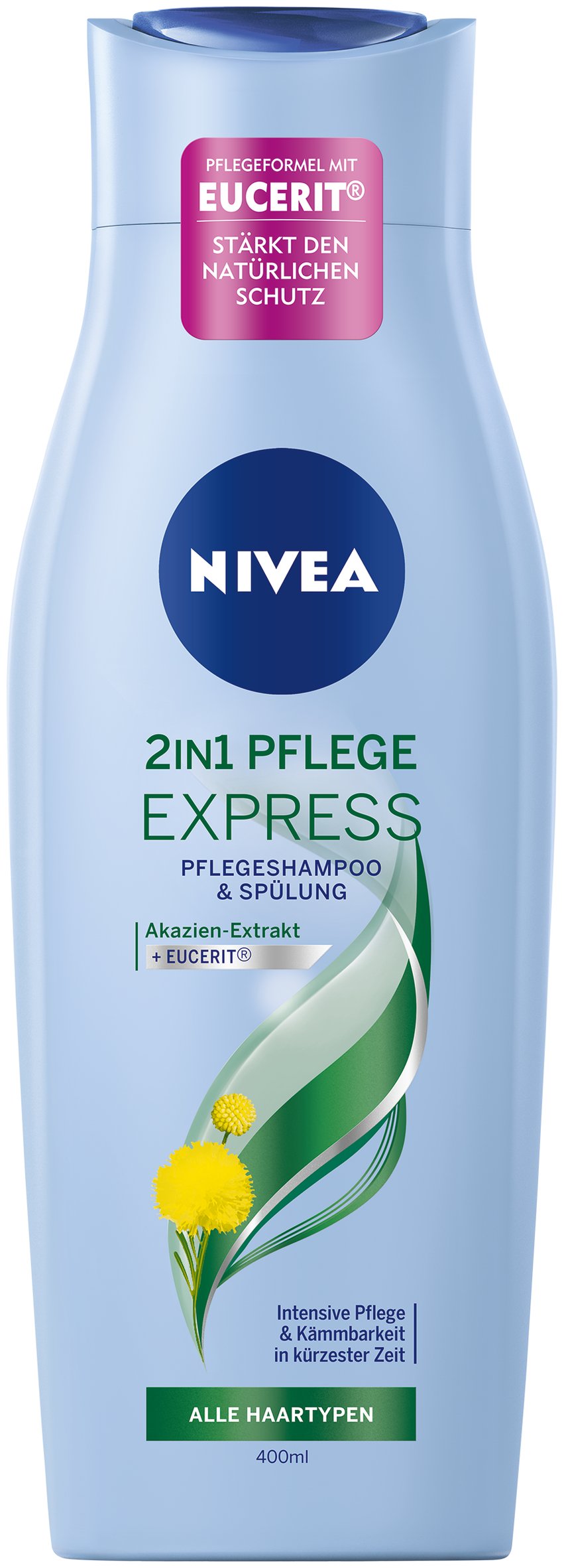 Nivea Hair Care Shampoo and Conditioner Set - 3 Pack (400ml Each) for Smooth & Shiny Hair - Daily Moisturizing & Repairing - Perfect for Dry, Damaged Hair at Home or Travel