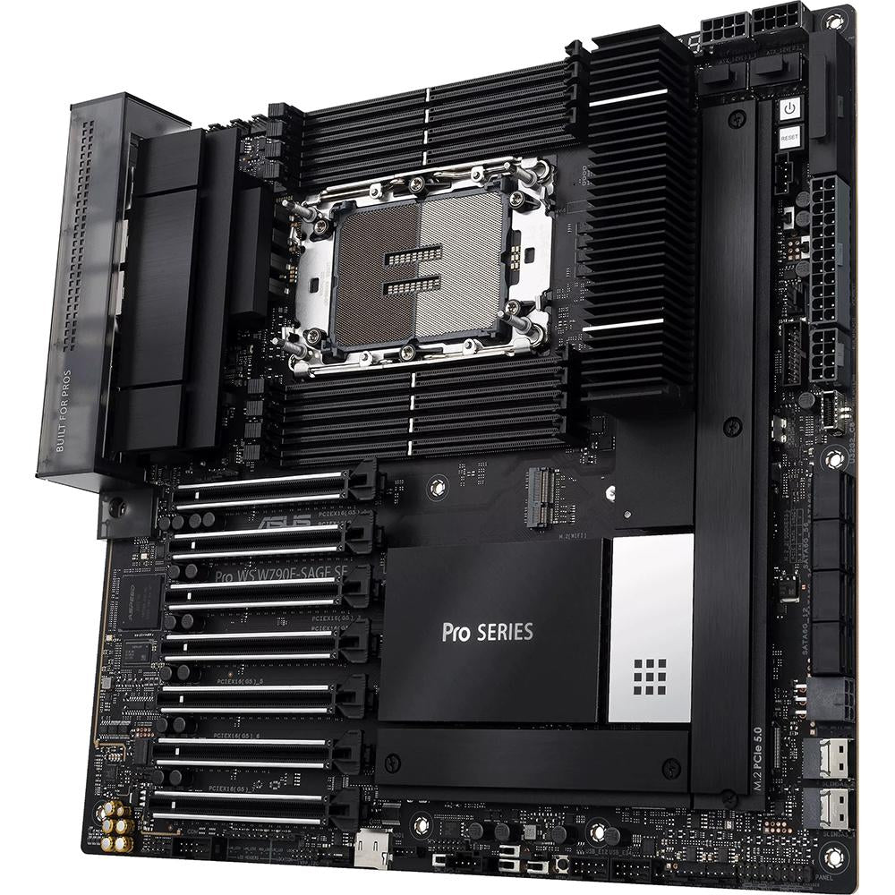 ASUS PRO WS W790E-SAGE SE Workstation Motherboard - Intel W790 Chipset, LGA 4677 Socket, DDR5 Support - Ideal for 3D Rendering, Video Editing & AI Workloads