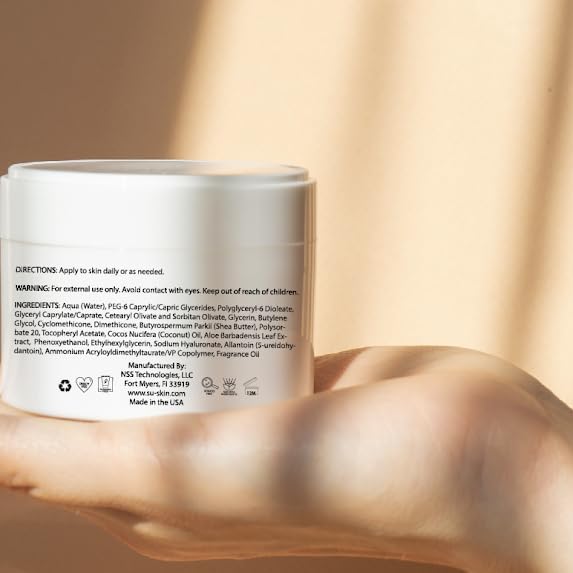 Su-Skin Pumpkin Spice Body Cream - Hydrating Moisturizer & Lotion for Dry Skin | Nourishing Body Butter with Natural Ingredients | Perfect for Fall Skincare Routine & Daily Hydration