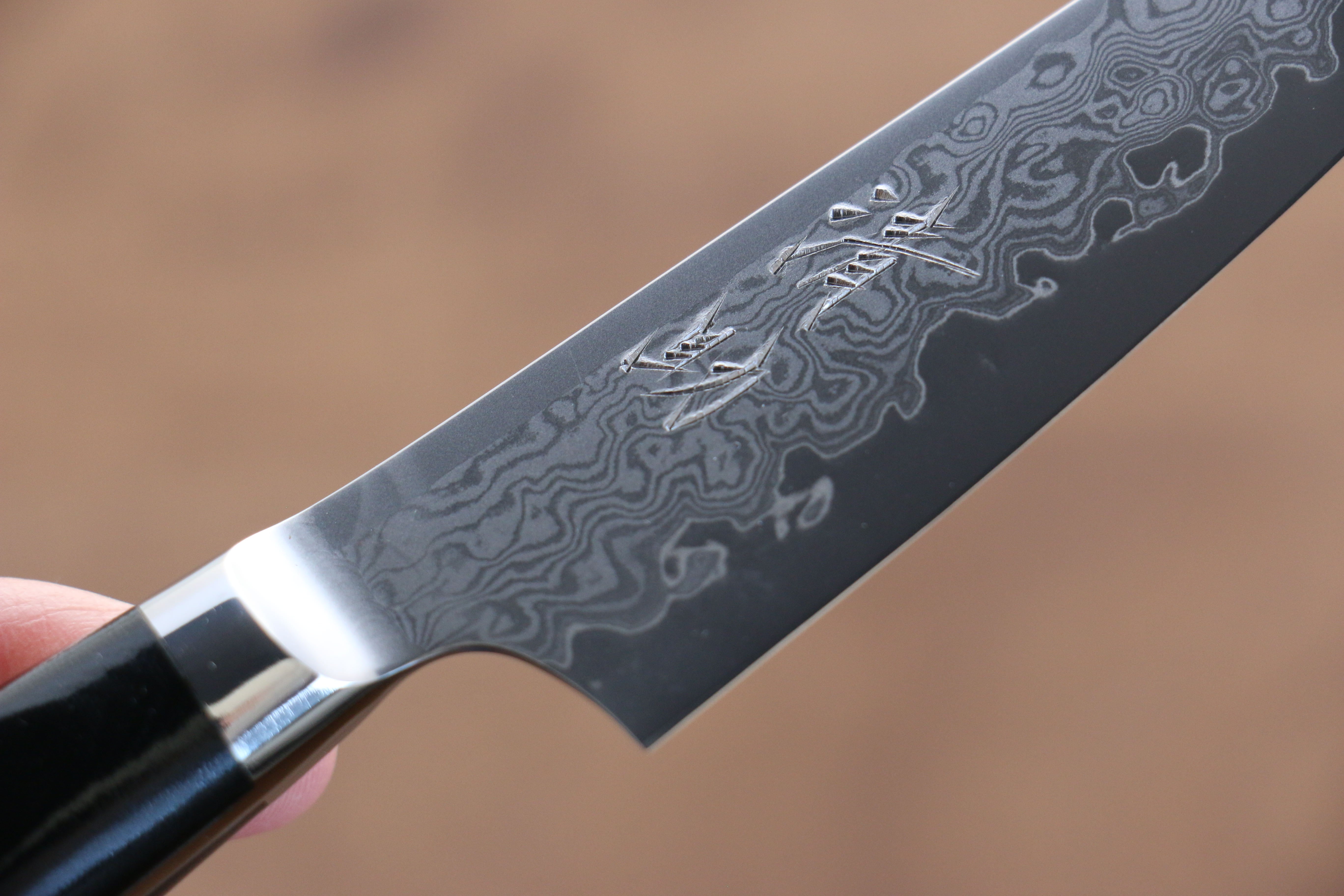 Premium Seisuke VG10 33-Layer Damascus Petty Utility Knife 105mm with Micarta Handle - Perfect for Kitchen, Camping & Outdoor Cooking