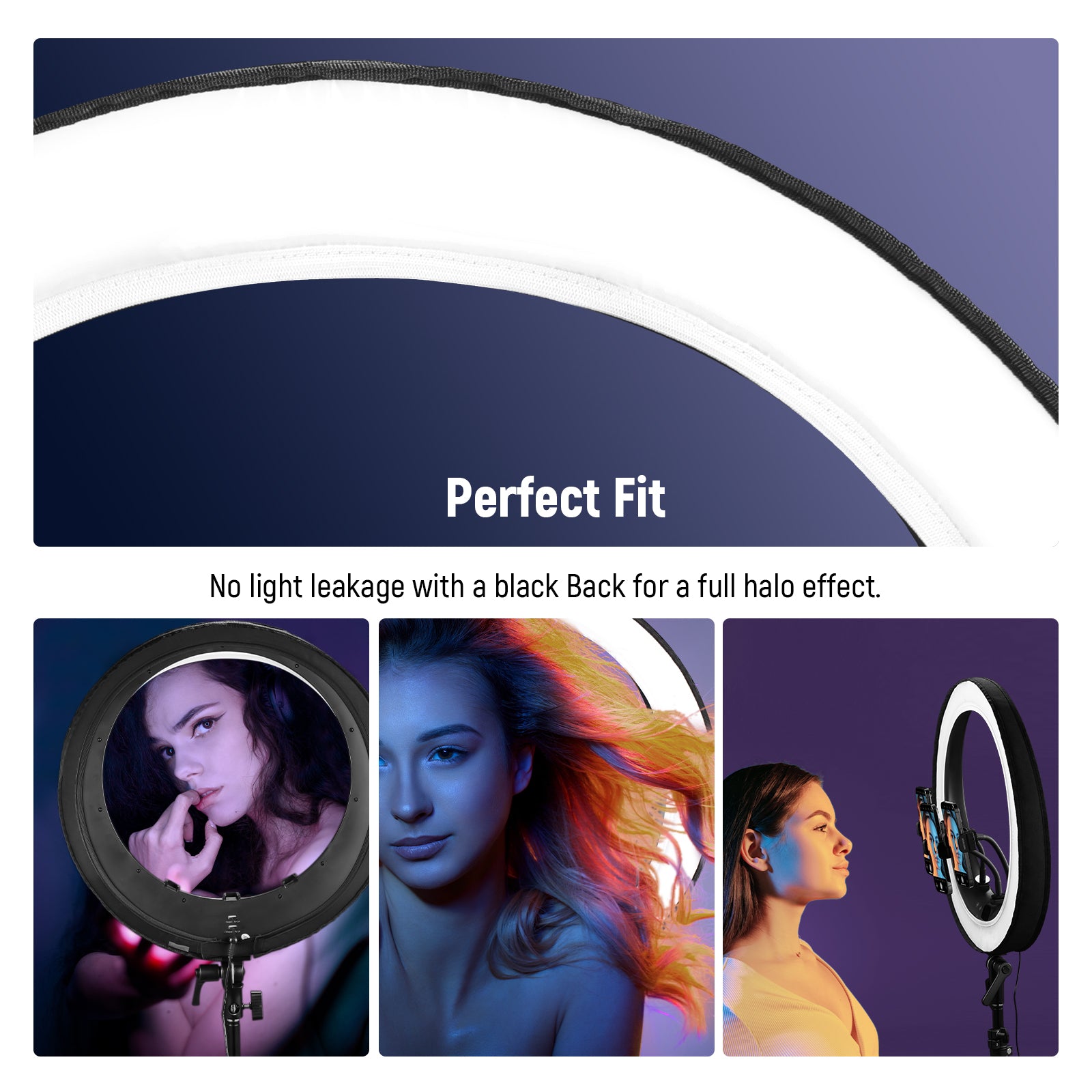 Professional NEEWER NS006 Ring Light Diffuser for RP18H/RP19H Photography Lighting - Perfect for YouTube Videos, Live Streaming & Portrait Photography