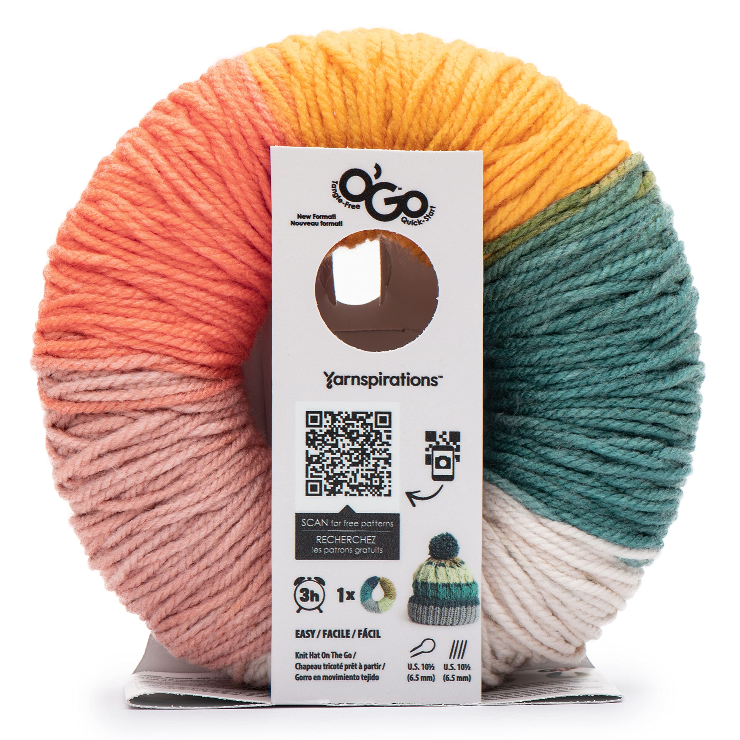 COLORAMA O'GO Caron 180G First Blush Yarn - Soft Acrylic Knitting Yarn for Crochet, Scarves, and Baby Blankets - Perfect for DIY Crafts and Handmade Gifts