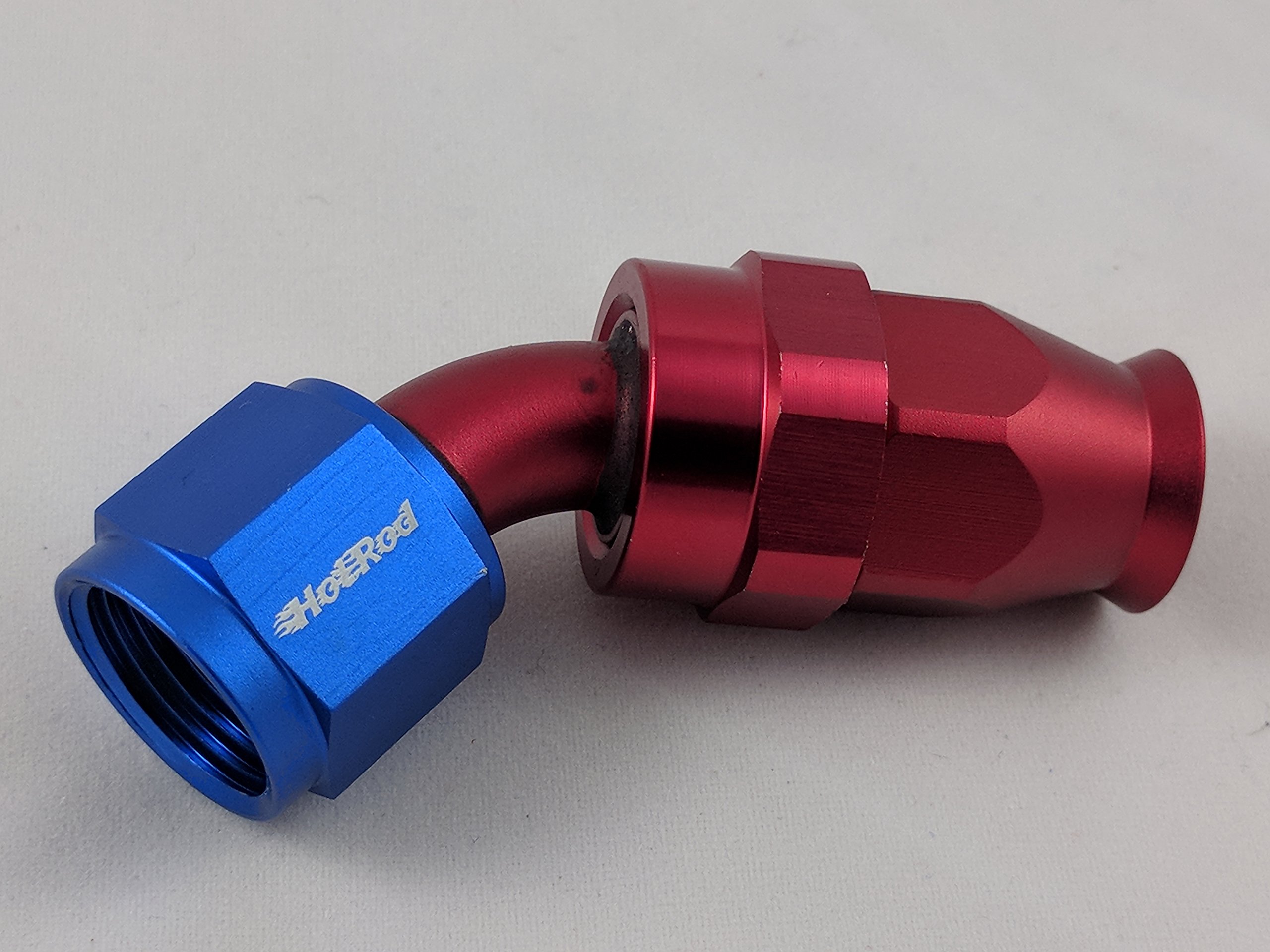 Premium AN6 PTFE Stainless Steel Hose with Blue & Red Fittings - High Performance Fuel/Oil Line Kit for Automotive, Racing & Marine Applications