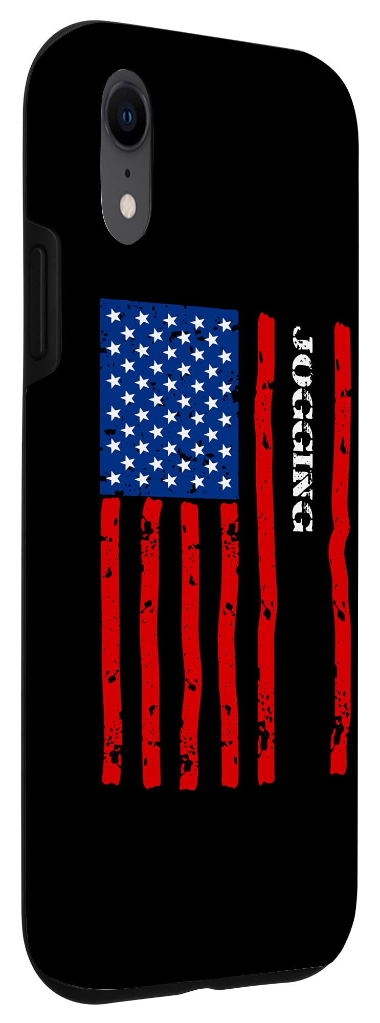 iPhone XR Running Accessories - Patriotic USA Flag Phone Case for Jogging, Workouts & Outdoor Activities