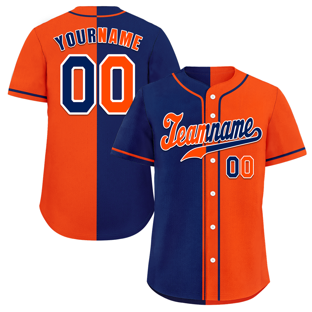 Custom Blue Orange Gradient Baseball Jersey - Authentic & Stylish for Sports Fans, Team Events, and Casual Wear