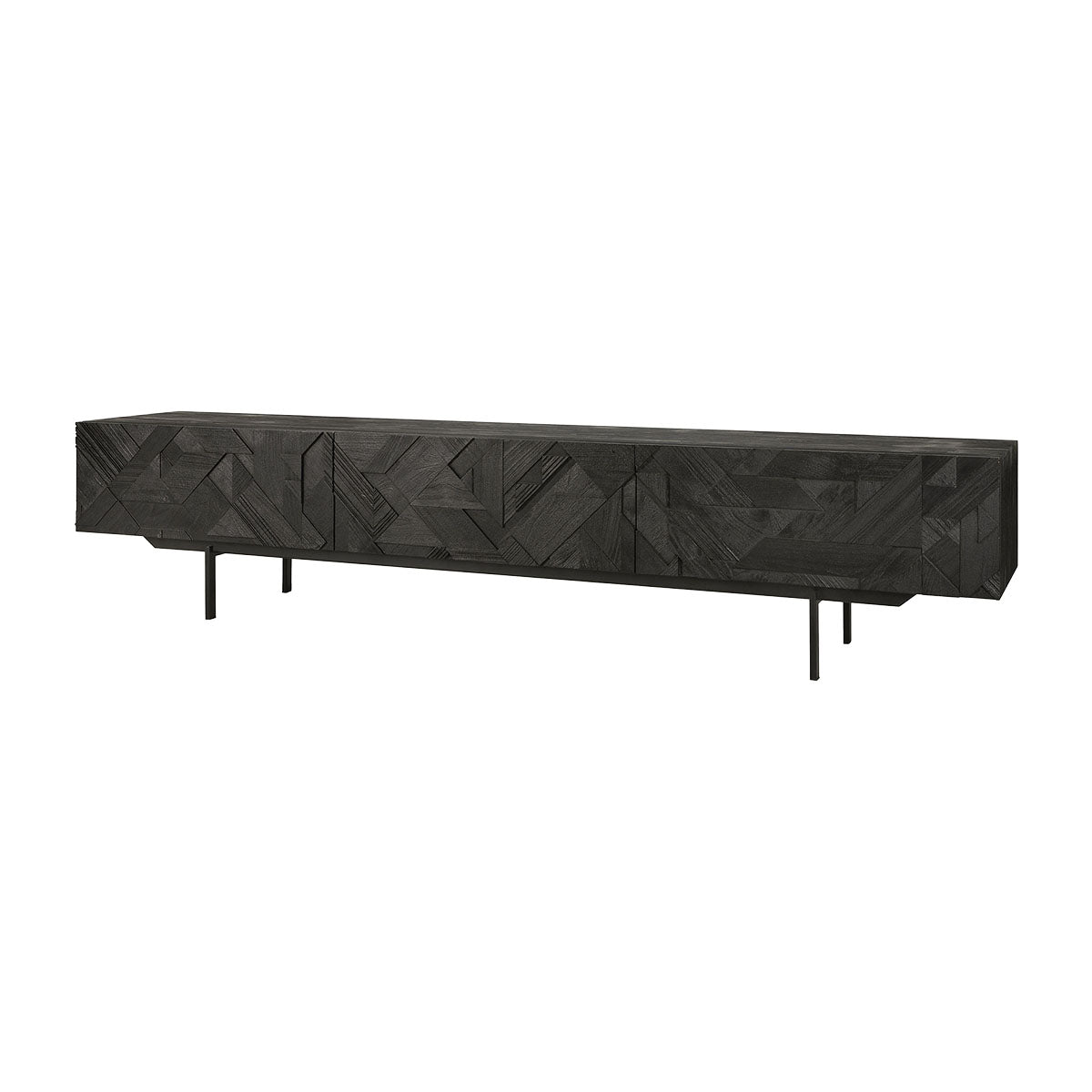 Modern 2-Drawer TV Stand with Graphic Print - Stylish Entertainment Center for Living Room, Bedroom & Home Theater