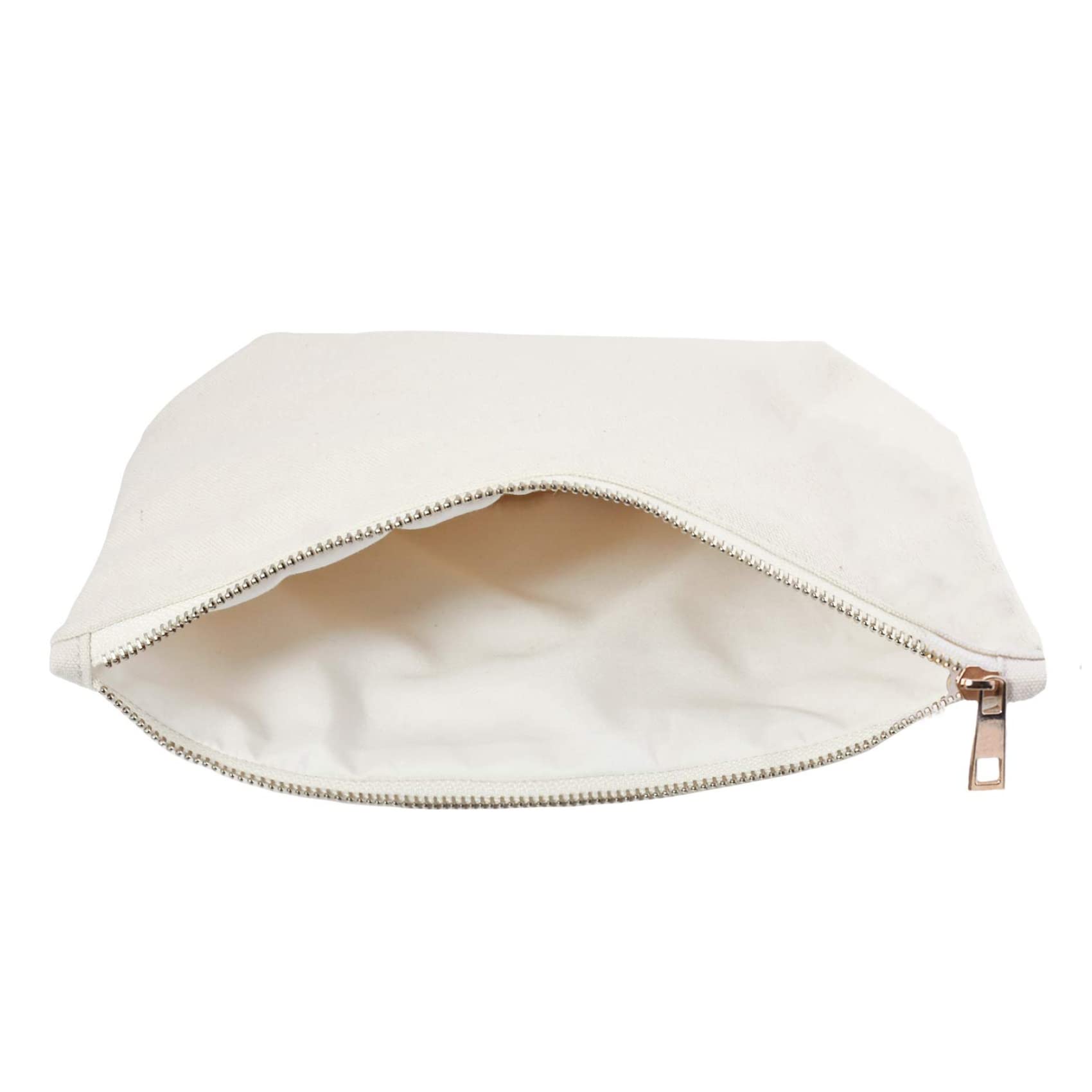 ELEGANTPARK Bride Makeup Bag - Elegant Canvas Cosmetic Bag with Gold Script for Wedding, Bachelorette Party & Bridal Shower Gifts - Perfect for Bridesmaids, Travel & Special Occasions