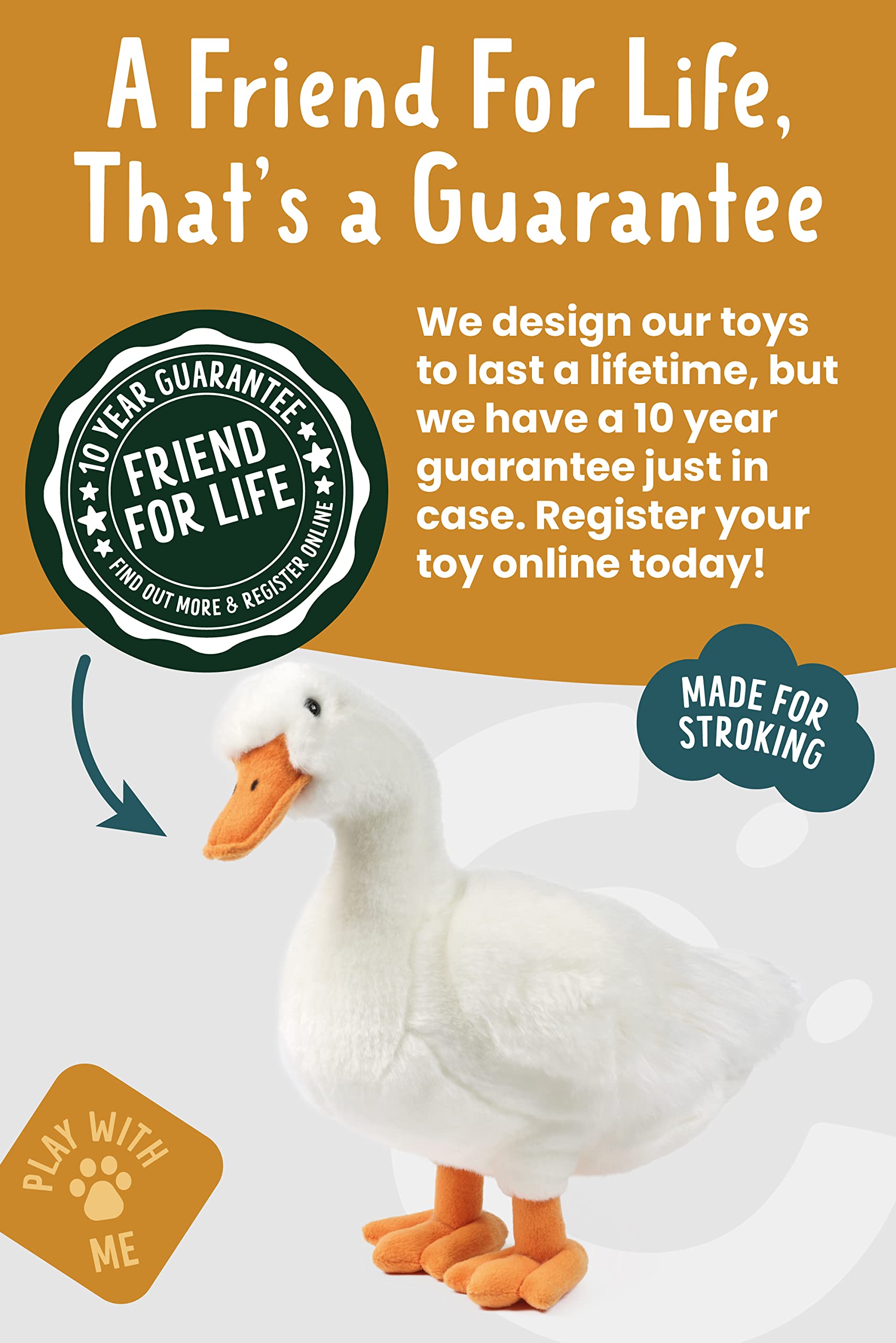 Living Nature Duck Stuffed Animal - 14
