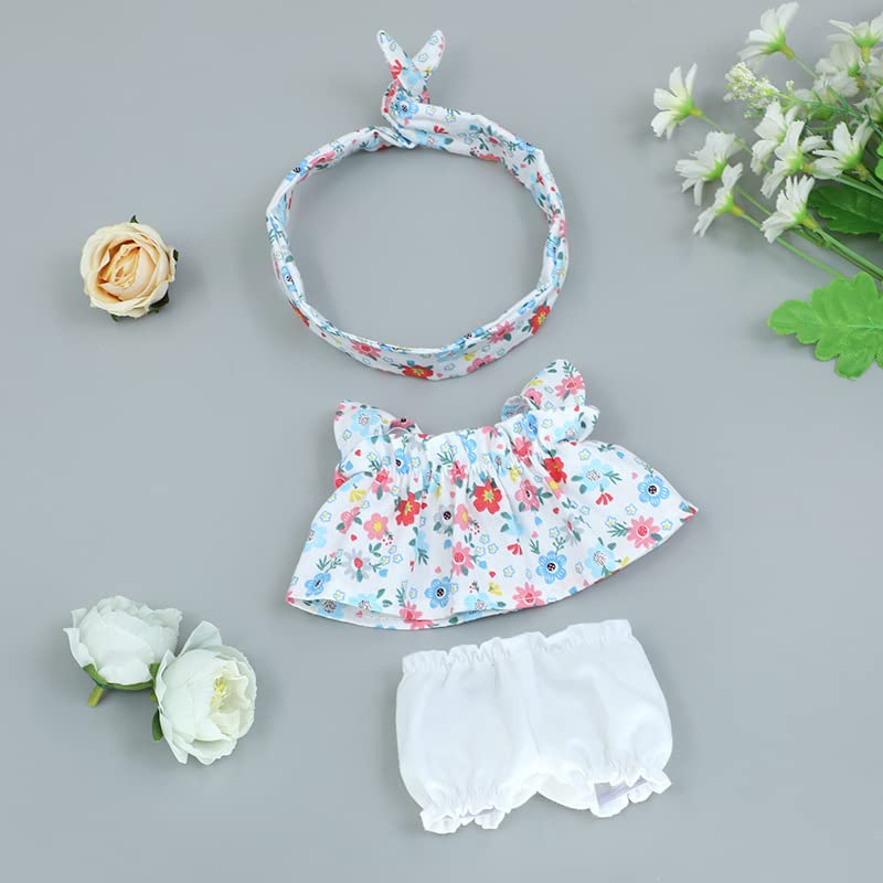 KINGOU 8 Inch Soft Baby Doll Clothes Set for Girls - Outfits & Accessories Included - Perfect for Pretend Play, Gift Giving & Collecting