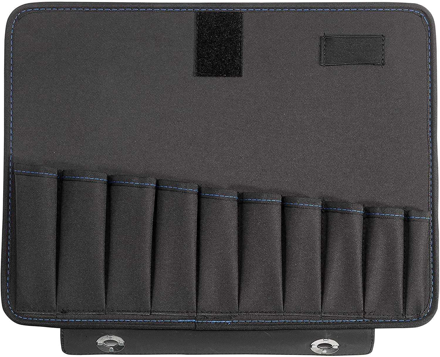 **Heavy-Duty ABS Tool Case with Multiple Pockets - 34.3L Capacity (47x36.5x20cm Inner) - Black/Silver - Perfect for Electricians, Mechanics & DIY Enthusiasts**