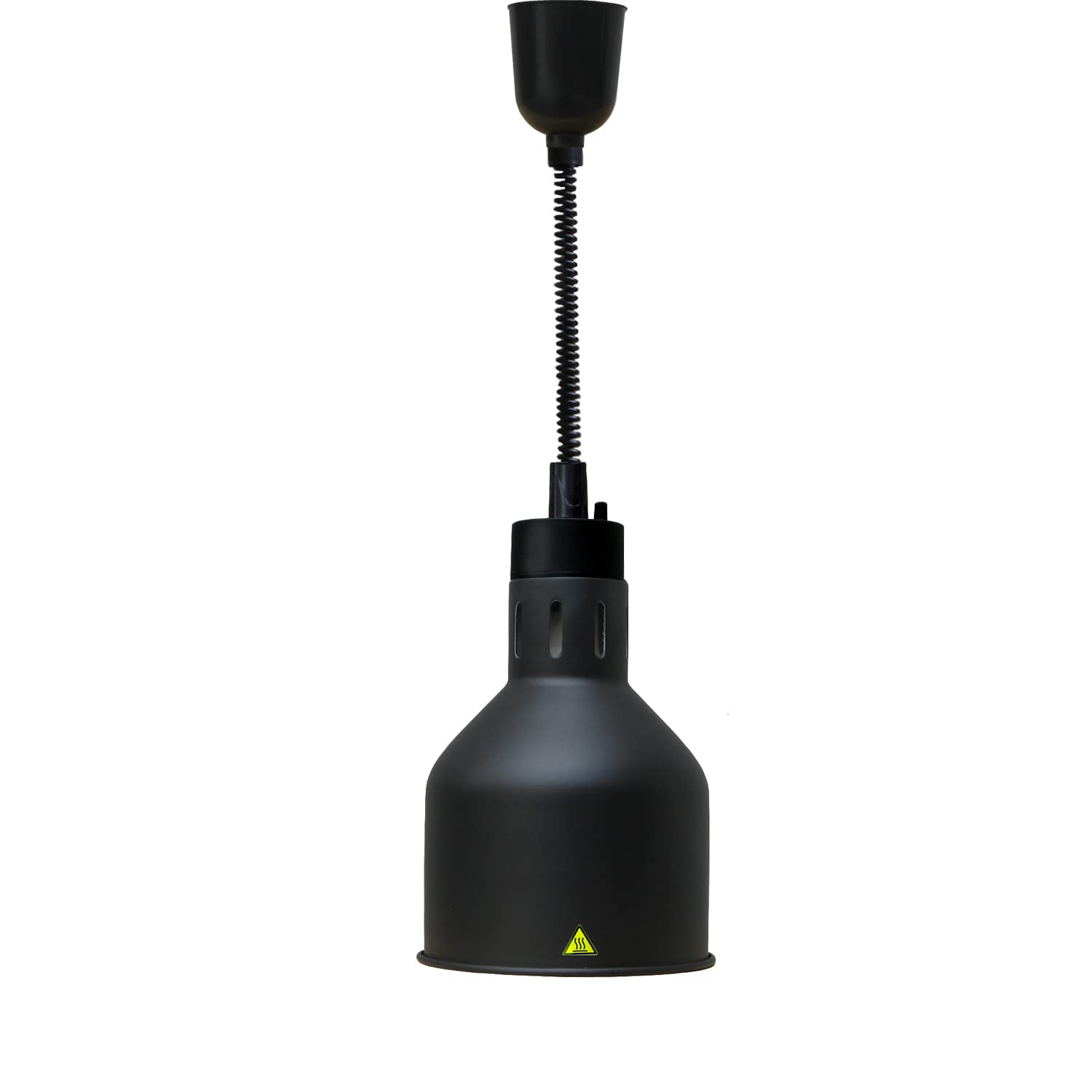 Commercial Black Hanging Food Heat Lamp - Buffet Warmer for Restaurants