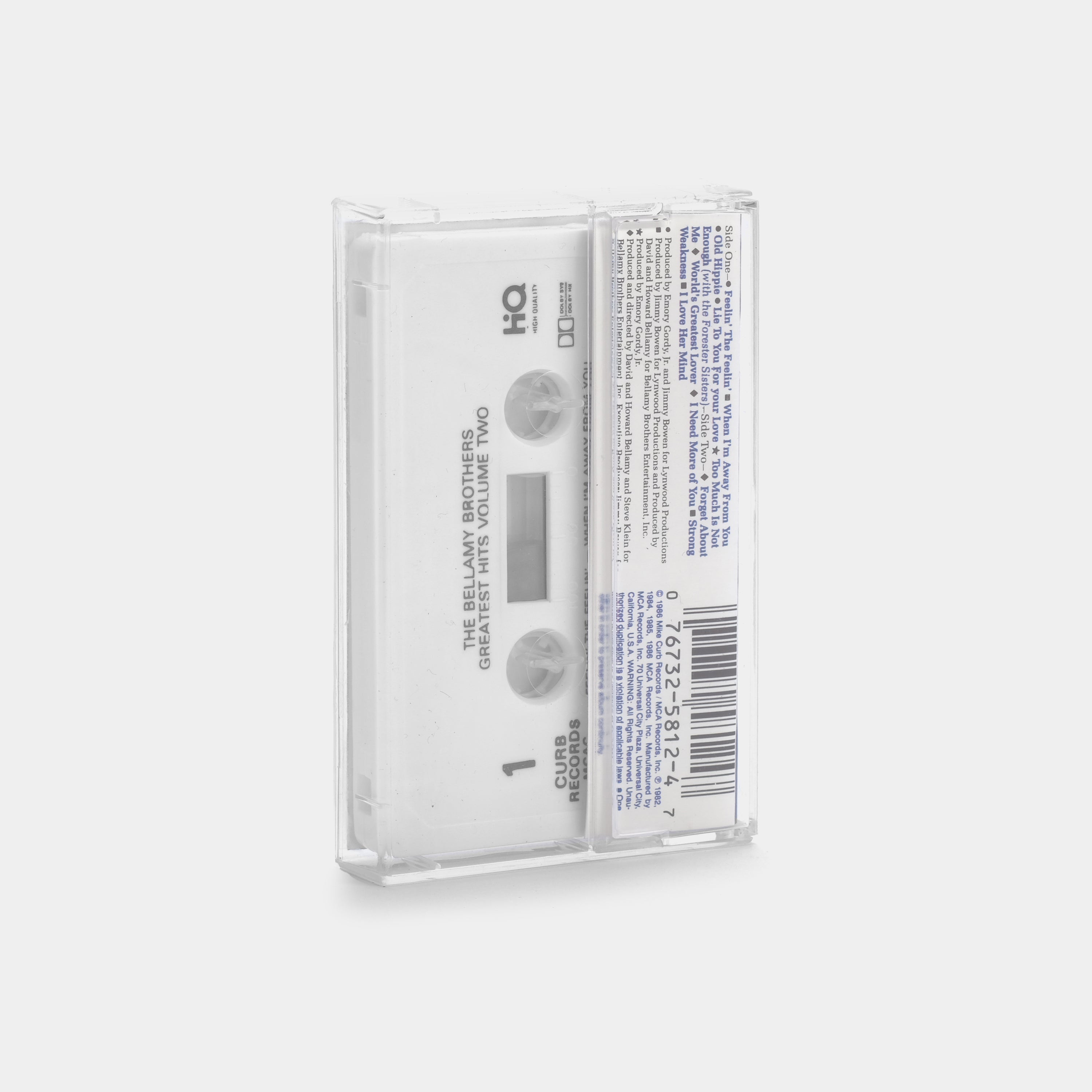 Bellamy Brothers Greatest Hits Volume Two Cassette Tape - Classic Country Music for Road Trips & Nostalgic Listening