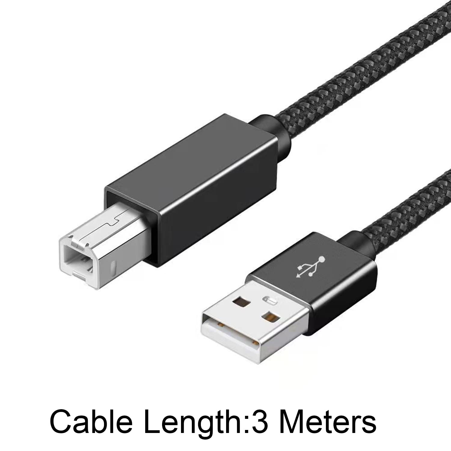 USB C to USB B Printer Cable 3M (10ft) - High-Speed USB 2.0 Type B to USB C Cable for MacBook Pro, Dell, ASUS, HP, Acer, iPad Pro - Compatible with HP, Epson, Brother, Lexmark, Canon Printers (Grey) - Perfect for Home Office Printing & Document Scanning