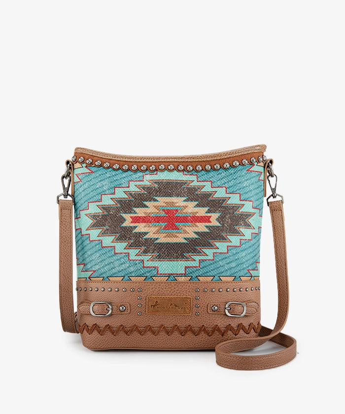 Montana West Aztec Printed Concealed Carry Crossbody Purse for Women - Stylish CCW Handbag with Adjustable Strap for Everyday Use, Travel & Shopping