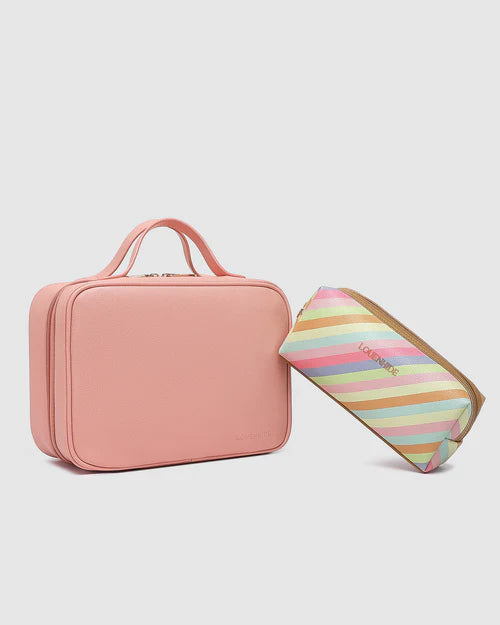 Louenhide Baby Emma Brianna Cosmetic Bag Set - Cute Makeup Organizer for Girls, Travel Toiletry Pouch - Perfect for School, Birthday Gifts & Travel Accessories