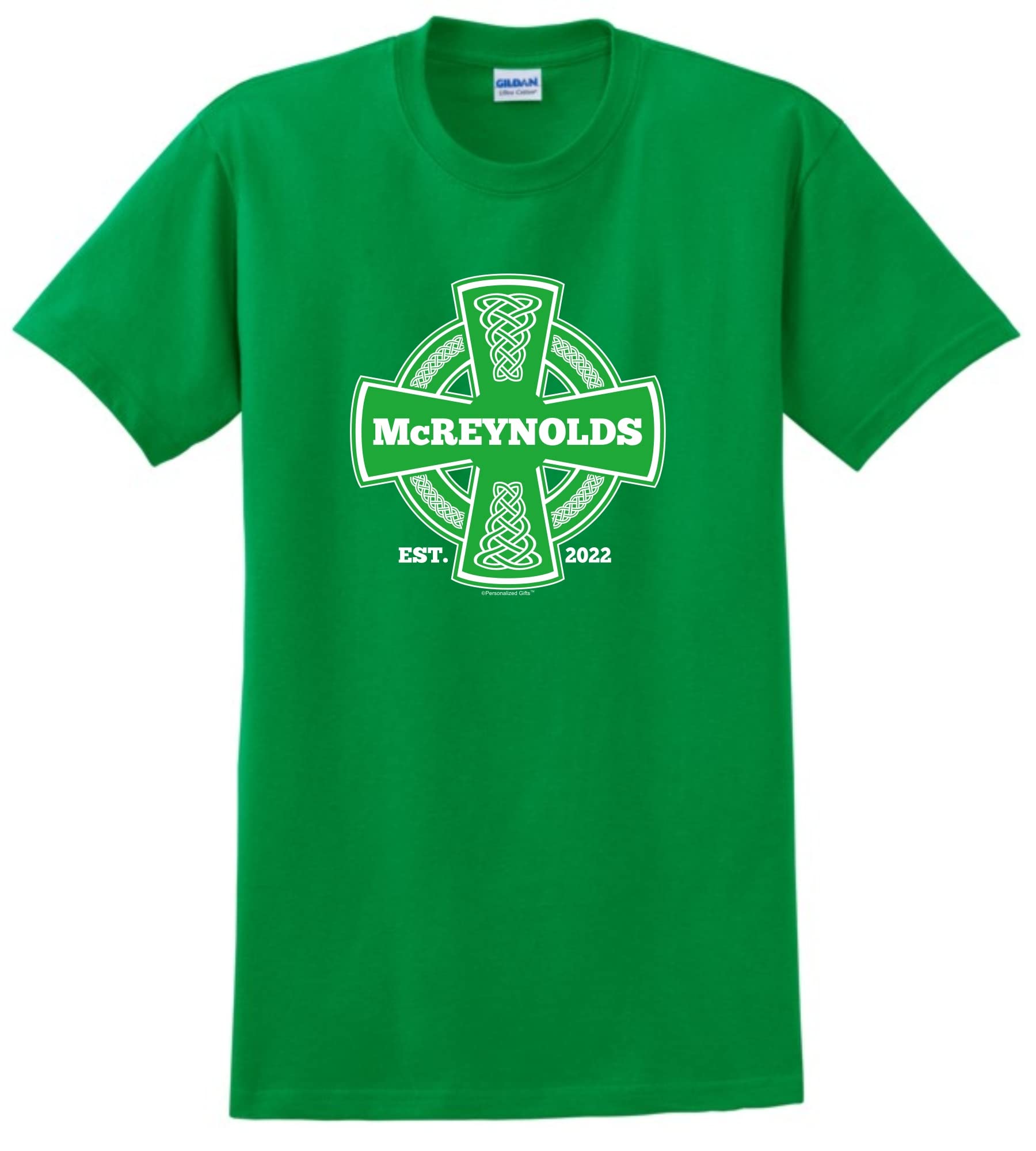 Custom Celtic Cross T-Shirt for St. Patrick's Day - Irish Pride Personalized Name Tee | Perfect for Parades, Pub Crawls & Irish Heritage Celebrations