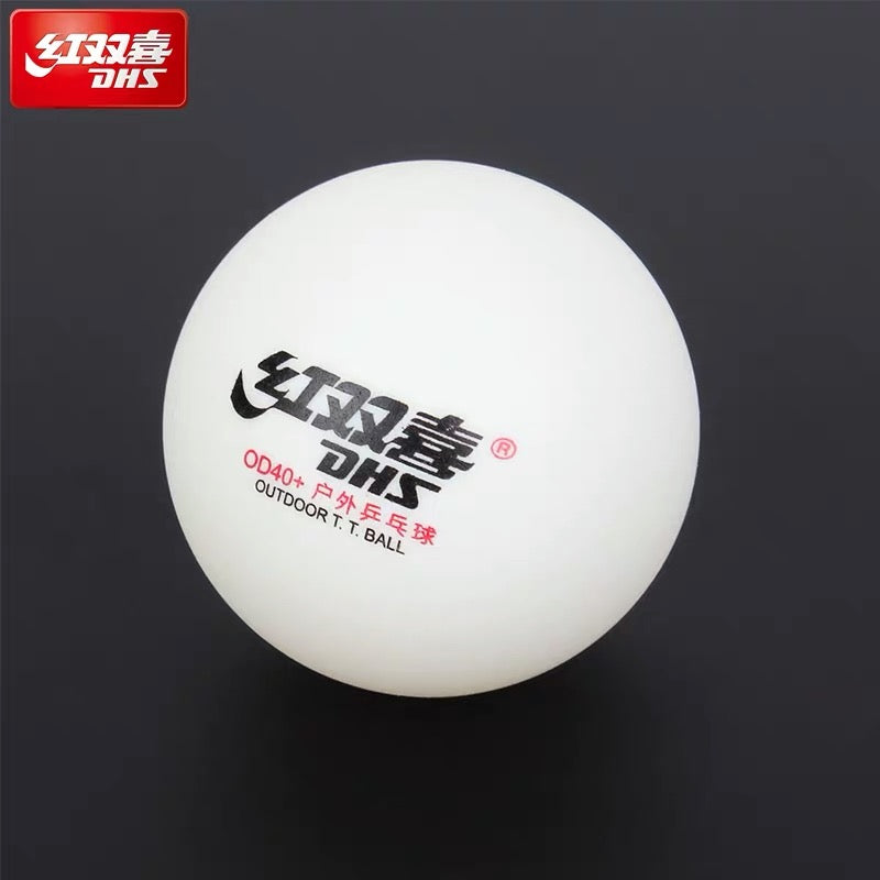 Premium DHS OD40+ Outdoor Table Tennis Balls (White) - Professional Ping Pong Balls for Outdoor Play, Training & Backyard Games