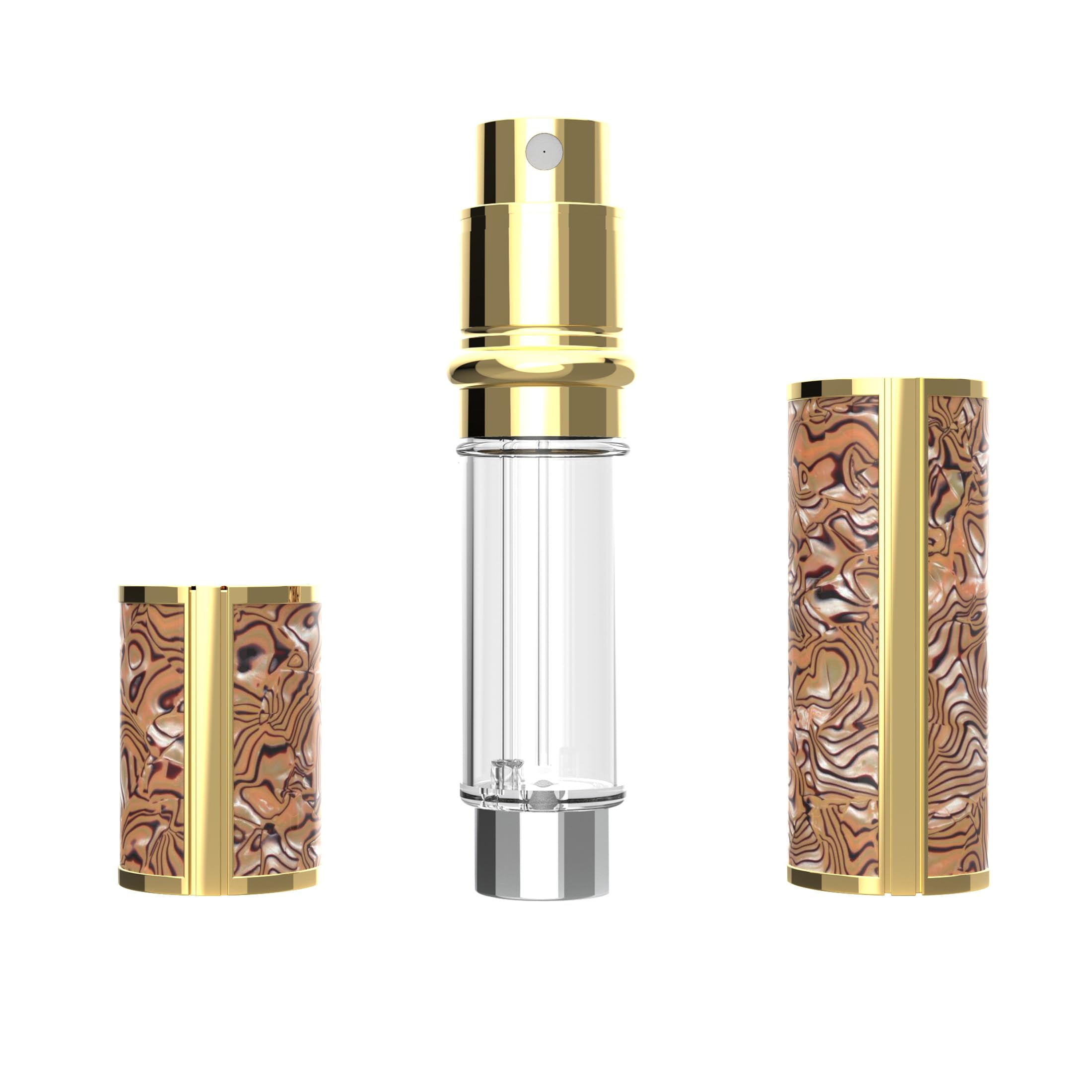 Refillable Travel Perfume Atomizer - 5ml Portable Perfume Spray Bottle for Men & Women, Easy Refill Pump for Fragrance On-The-Go - Perfect for Gym, Office, Travel & Daily Use (F901)