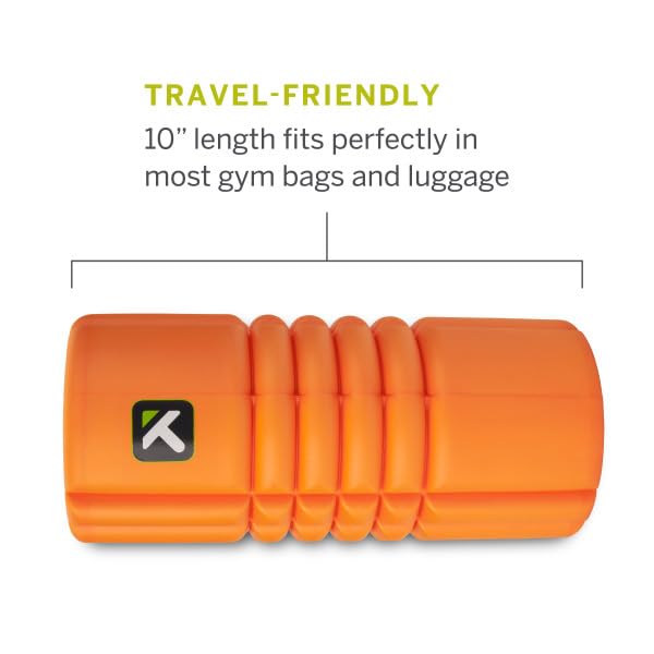 TRIGGERPOINT Grid Travel Foam Roller - Portable Muscle Massage Tool for Recovery & Pain Relief - Perfect for Gym, Yoga, Travel & Home Use