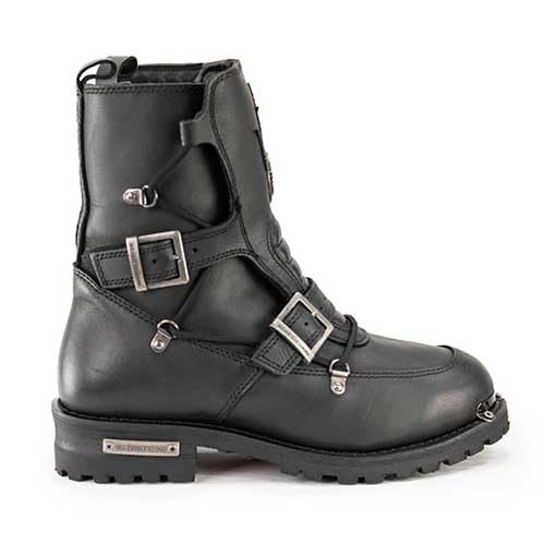 Milwaukee Leather Men's Motorcycle Boots - Black, Size 12 US - Durable Riding Boots for Cruiser & Harley Davidson Bikers