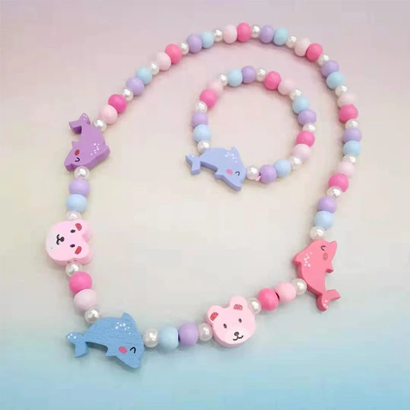 Natural Wood Beads Jewelry for Girls - Handmade Boho Necklaces & Bracelets - Perfect for Everyday Wear, Gifts & Boho Fashion Accessories