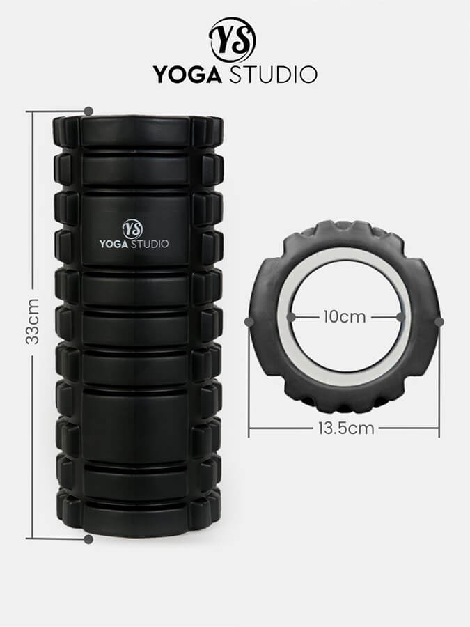 Yoga Studio SMR Trigger Point Grid Foam Massage Roller for Muscle Recovery & Pain Relief - Perfect for Yoga, Fitness, and Post-Workout Recovery