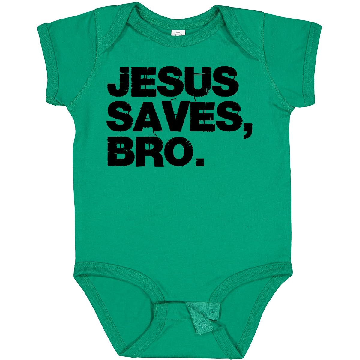 Inktastic Jesus Saves, Bro. Baby Bodysuit - Christian Infant Onesie for Church, Baptism & Family Gatherings