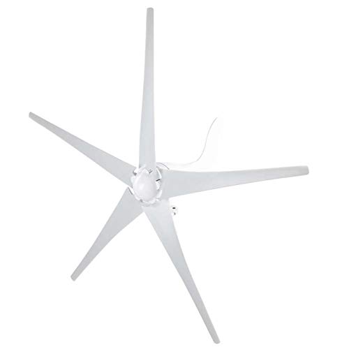 500W 12V Permanent Magnet Wind Turbine Generator - 3-Phase AC PMG with 5 Blades for Efficient Power Supply | Ideal for Garden & Street Lights, Off-Grid Solar Systems, and Renewable Energy Projects