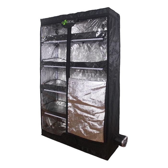 OneDeal BabyMaker XL 4ft x 1ft x 6.5ft Hydroponic Grow Tent Kit for Indoor Plants - Perfect for Home Gardening, Herbs, Vegetables & Seed Starting