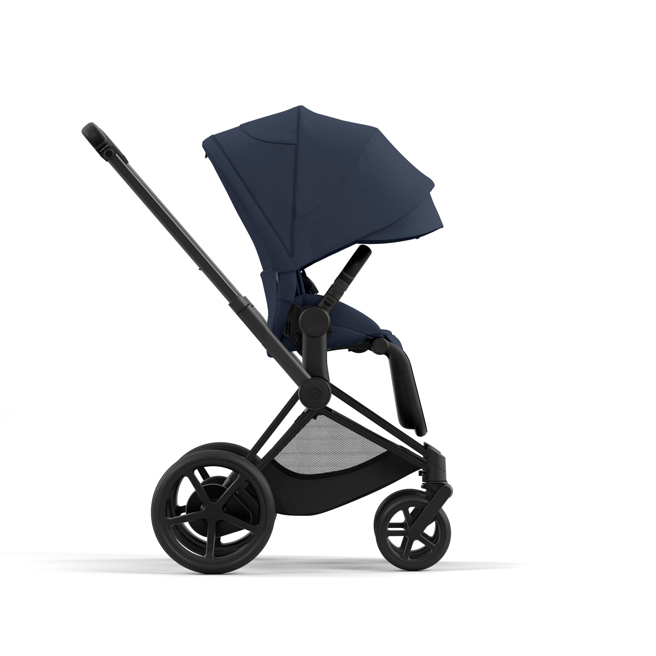 Cybex ePriam 2 Complete Stroller - Matte Black/Black | Premium Baby Stroller with Adjustable Seat & Shock Absorption | Perfect for City Walks, Travel & Everyday Use