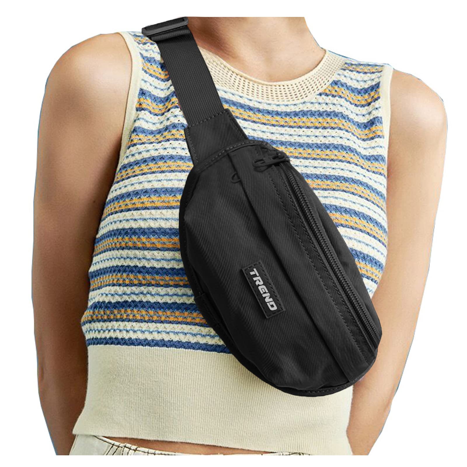 Stylish Waterproof Fanny Pack for Women & Men - Multi-Color Waist Bag with Phone Pocket - Perfect for Running, Hiking, Walking & Travel - Durable Crossbody Belt Bag for Outdoor Activities & Daily Use