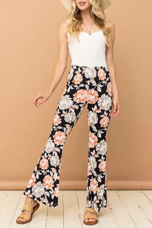 Wrinkle-Free Stretch Bell Bottom Flare Pants for Women - Comfortable High Waist Wide Leg Trousers for Casual & Office Wear