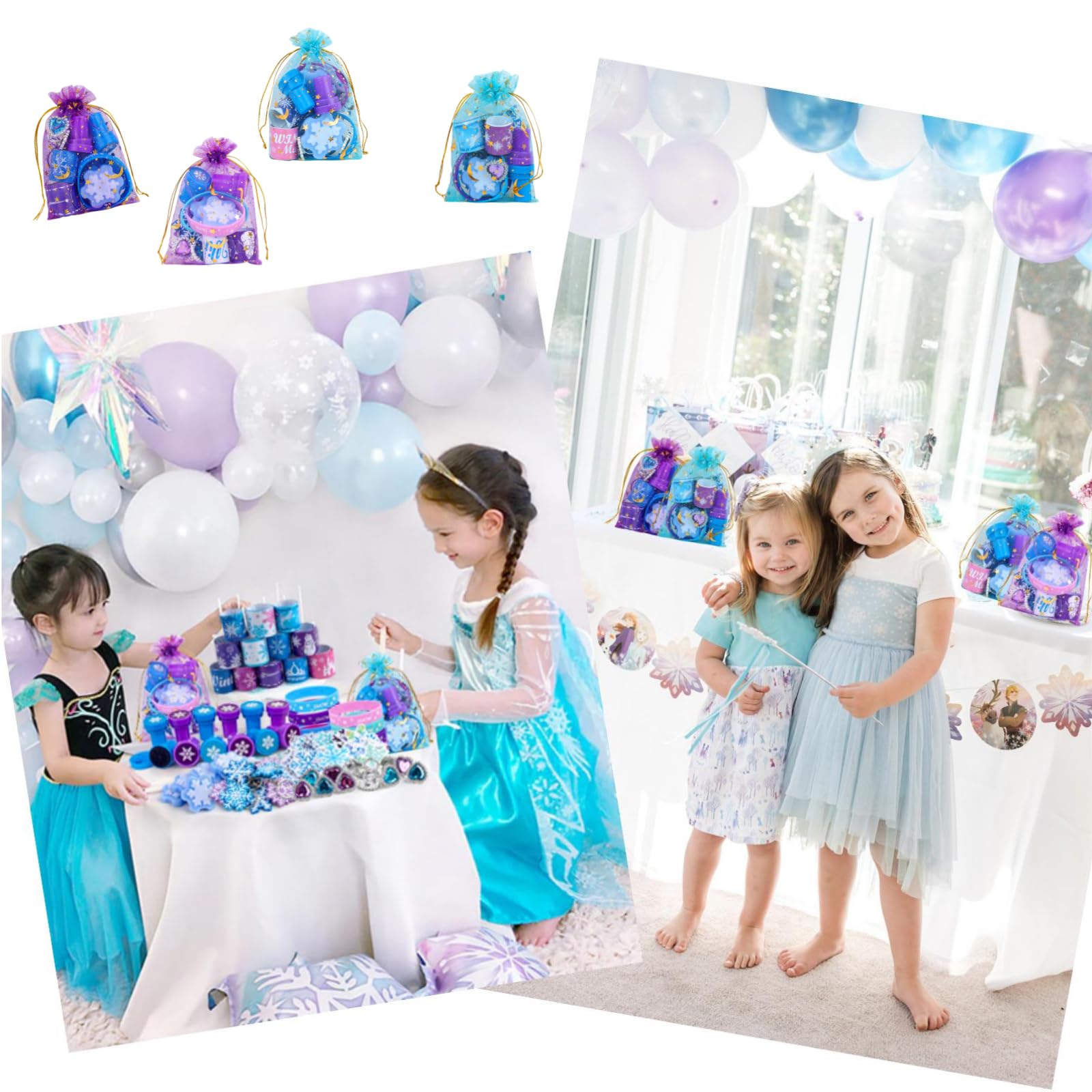 Frozen Birthday Party Supplies & Decorations - Frozen Party Favors, Goodie Bags Fillers, Pinata Fillers for Girls & Kids | Perfect for Frozen Themed Birthday Parties, School Events & Disney Princess Celebrations