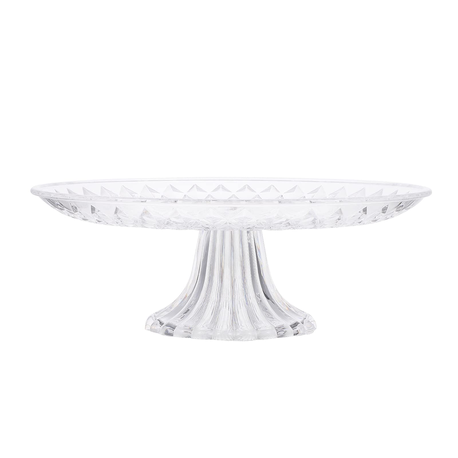 DOITOOL 30cm Clear Acrylic Fruit Serving Tray - Transparent Dessert Plate for Home, Hotel, KTV, Party & Wedding Decor - Perfect for Fruit Display, Candy Buffet, Appetizer Serving & Decorative Centerpiece