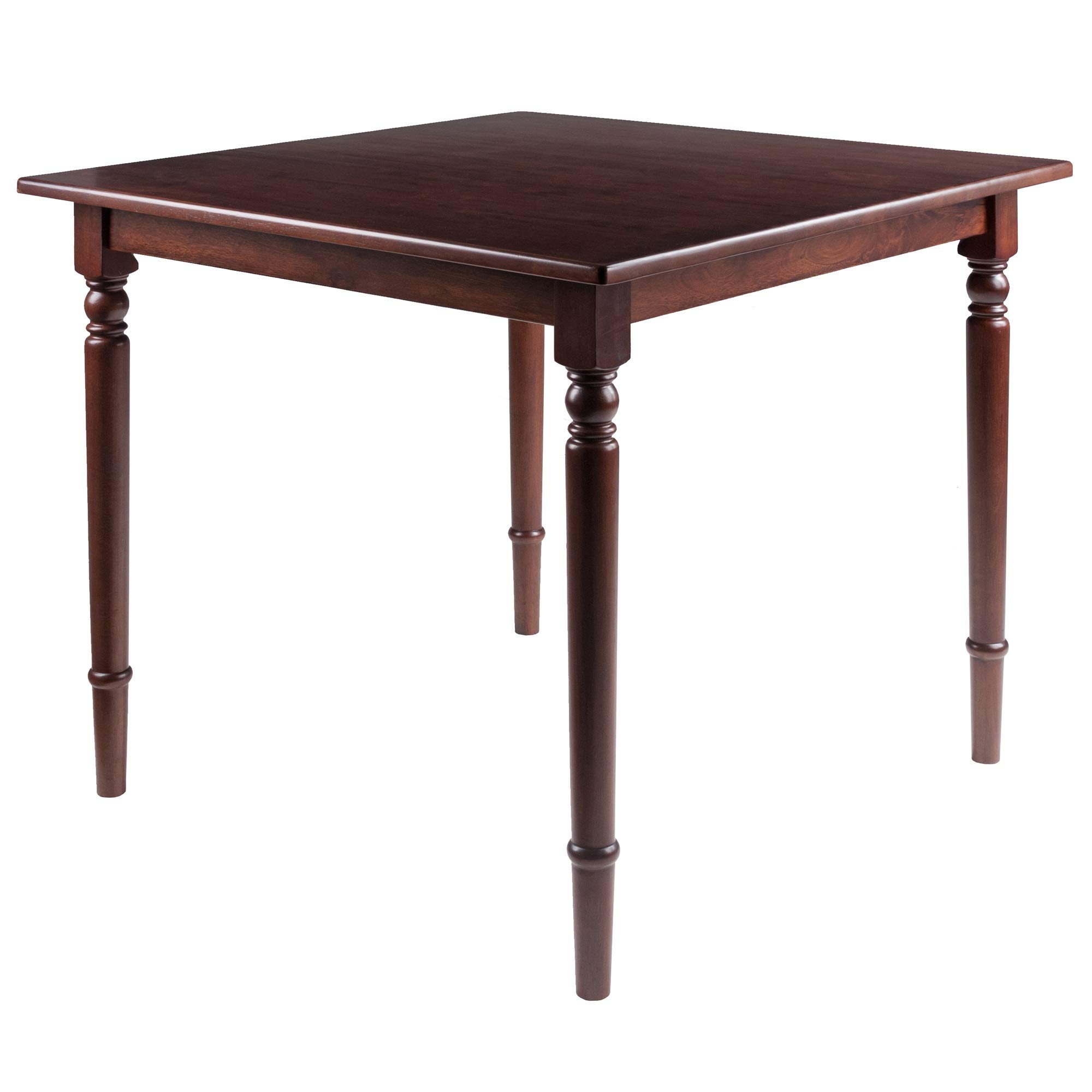 Ergode Mornay Dining Table - Elegant American Farmhouse Style Solid Wood Table with Walnut Finish for Dining Room, Kitchen, and Farmhouse Decor