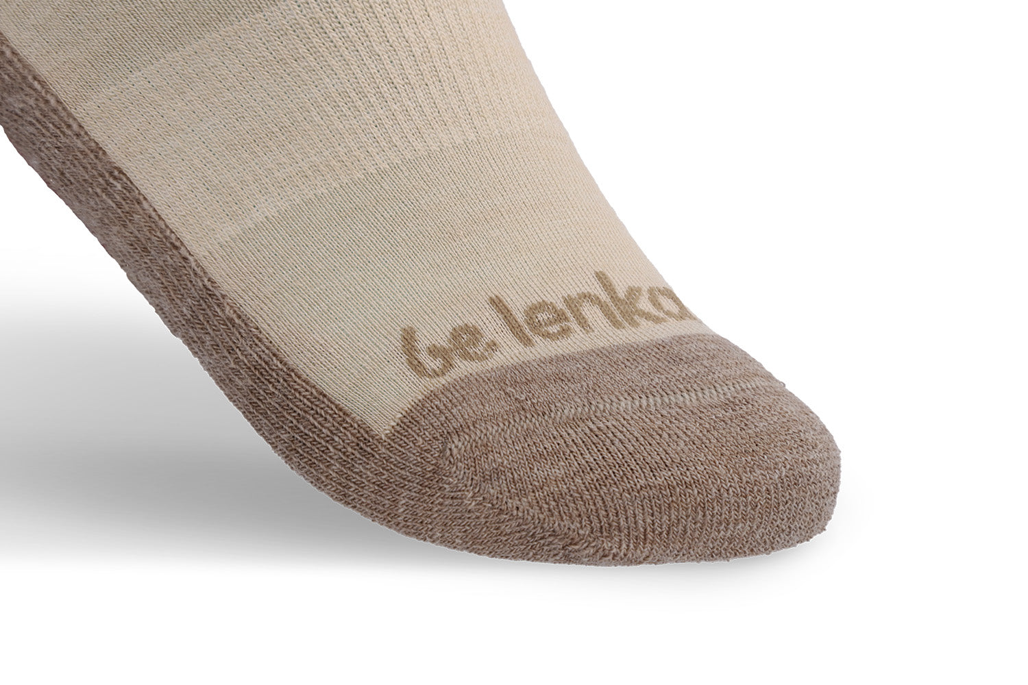 Barefoot Socks for Men & Women - Be Lenka Crew Merino Wool Socks in Beige - Perfect for Yoga, Running & Outdoor Activities