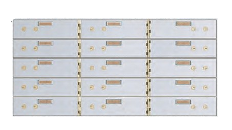 American Vault 515 15-Slot Safe Deposit Box with 3x10 Inch Openings - Secure Storage for Jewelry, Documents, and Valuables at Home or Office