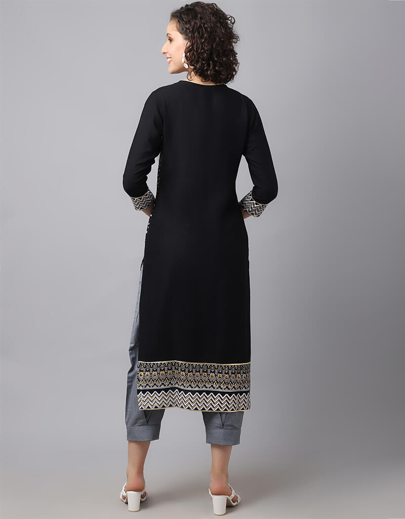 Stylish Black Viscose Rayon Salwar Suit Pant for Women - Comfortable Ethnic Wear for Festivals, Weddings & Special Occasions