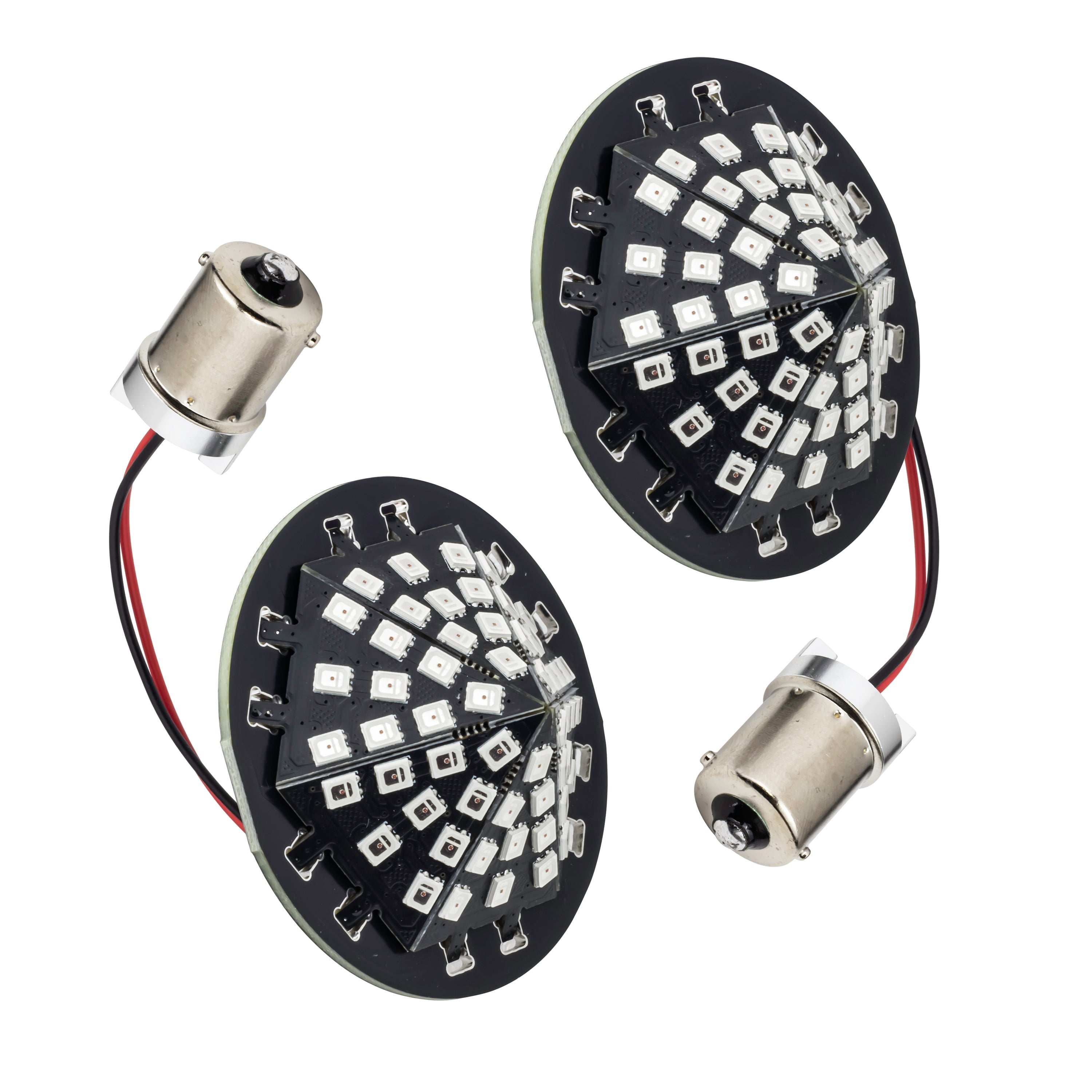 Premium LED Red Rear Turn Signals for Harley Davidson - Eagle Lights Midnight Edition Gen III (1156 Base) - High Visibility & Safety for Night Riding & Custom Motorcycle Builds