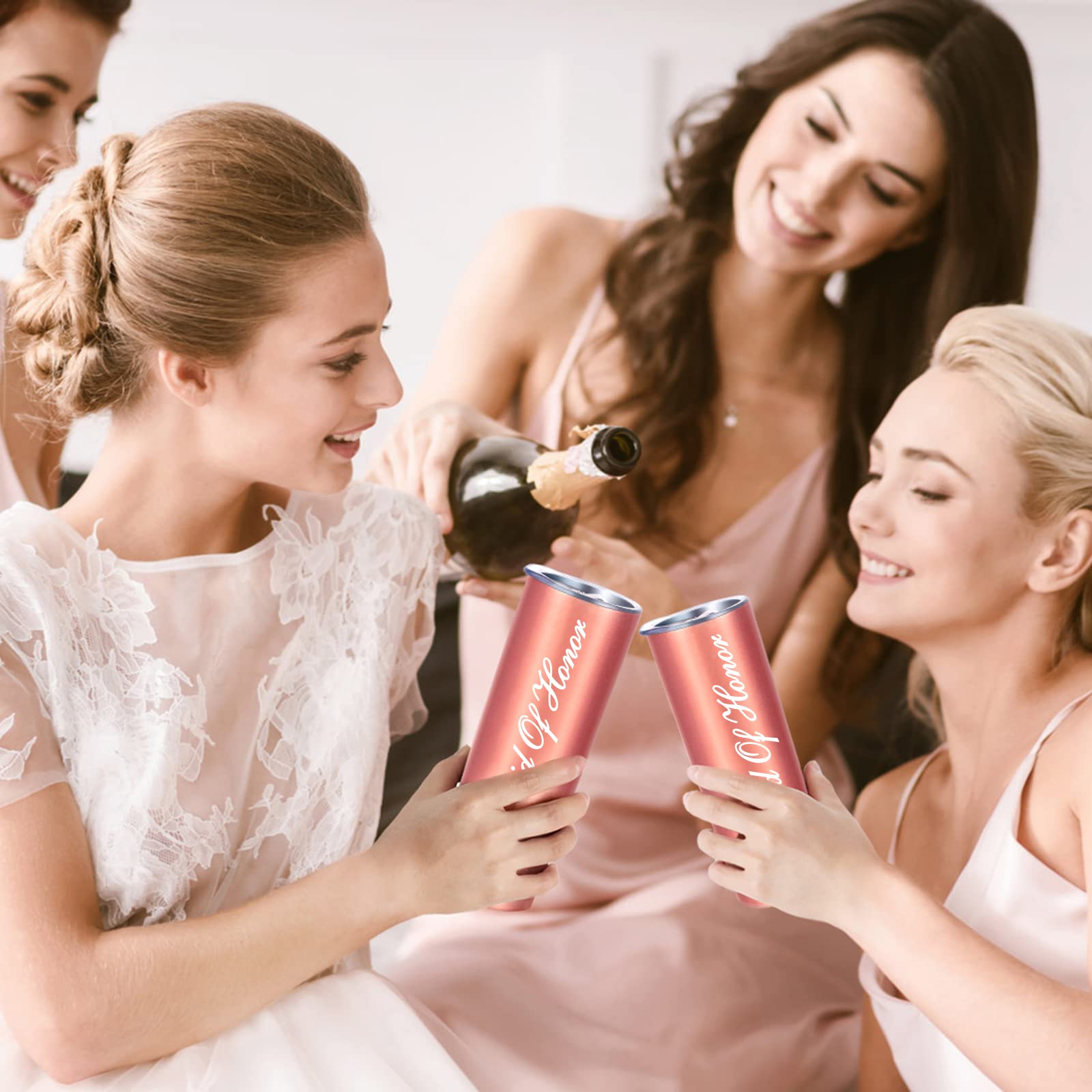 Will You Be My Maid of Honor Gift Box - Bridal Party Proposal Set with 20oz Wine Tumbler for Wedding, Bachelorette & Bridesmaids | Perfect for Wedding Proposals, Bridal Showers & Girls' Night Out