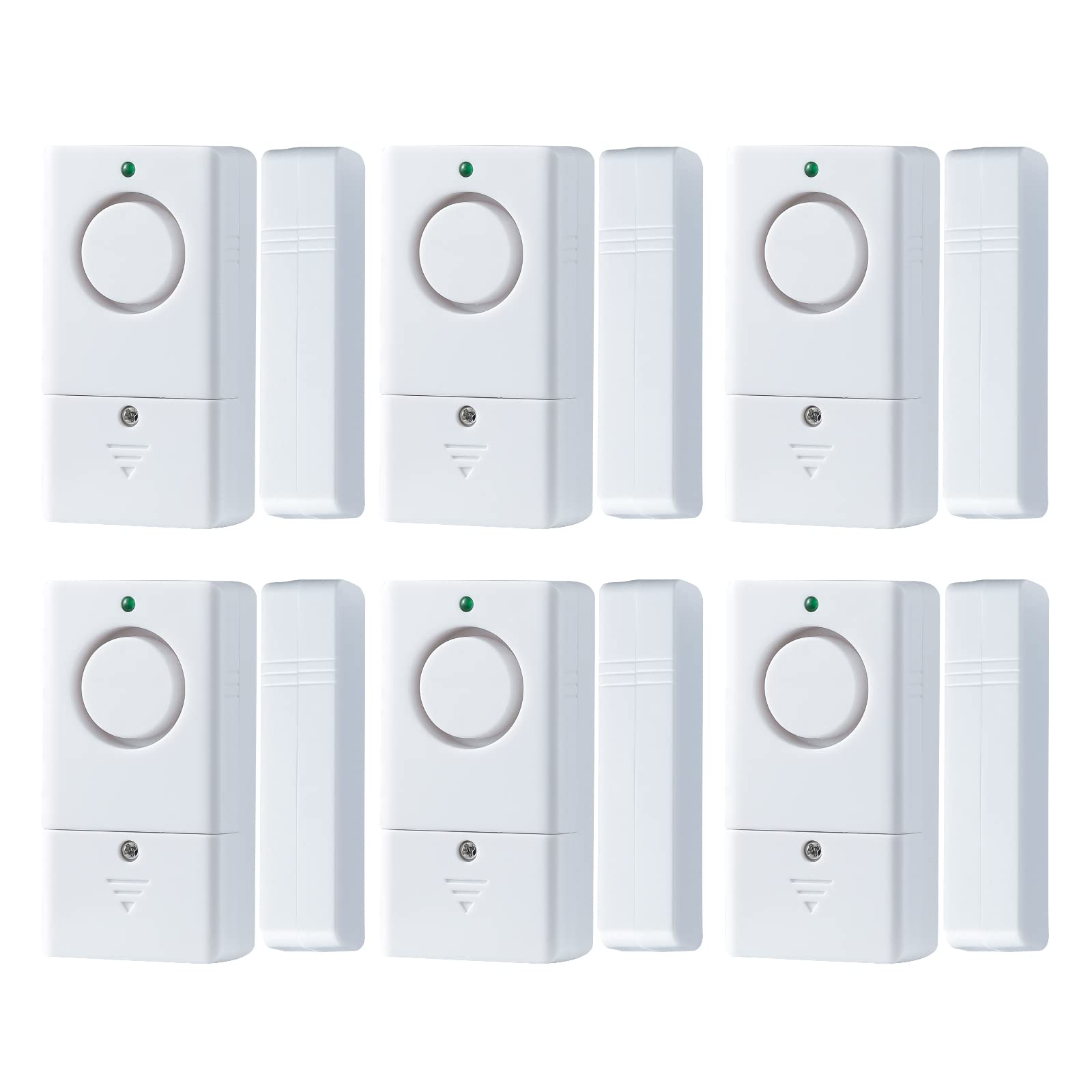 120DB Loud Door and Window Alarm for Home Security - 6 Pack Child Safety Alarm with Instant Alert for Doors Opening - Ideal for Kids Safety, Pool Security & Entry Protection