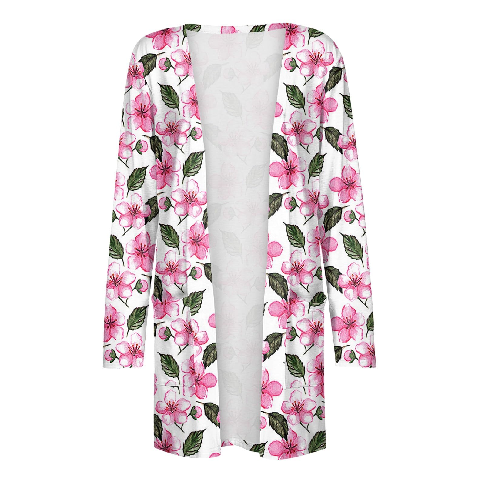 Women's Long Sleeve Knit Cardigan - Loose Lightweight Duster Sweater for Fall | Casual Outfit Layering, Office Wear & Cozy Home Lounging