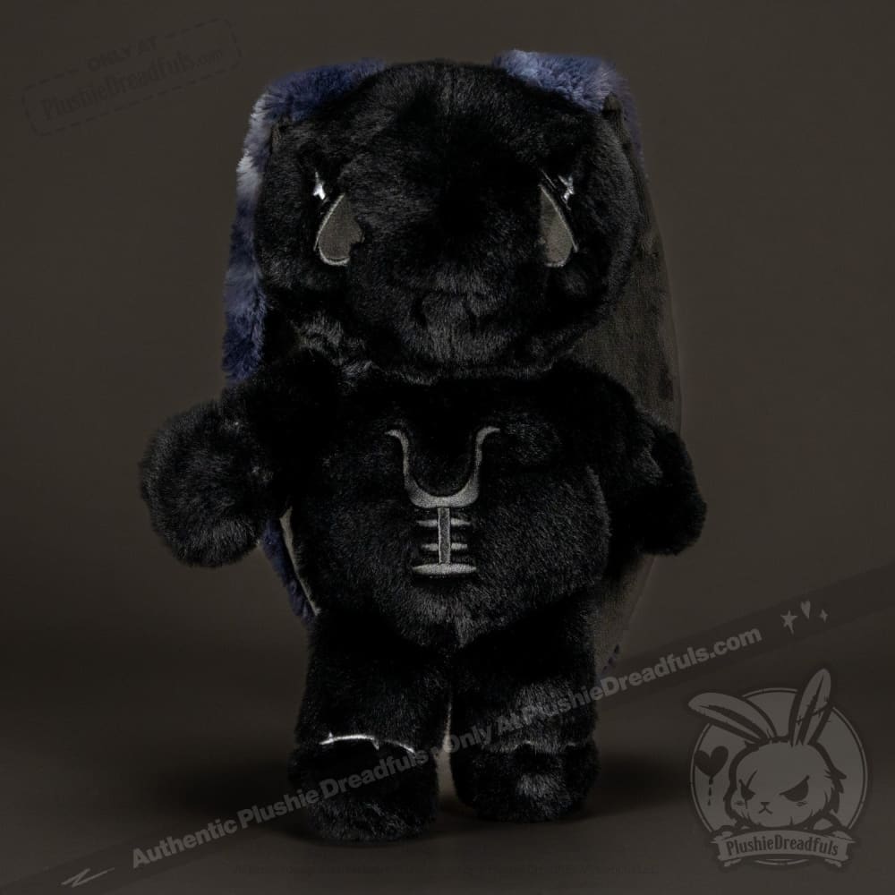 Plushie Dreadfuls Anxiety Rabbit Stuffed Animal - Black Limited Edition Emotional Support Toy for Stress Relief & Comfort