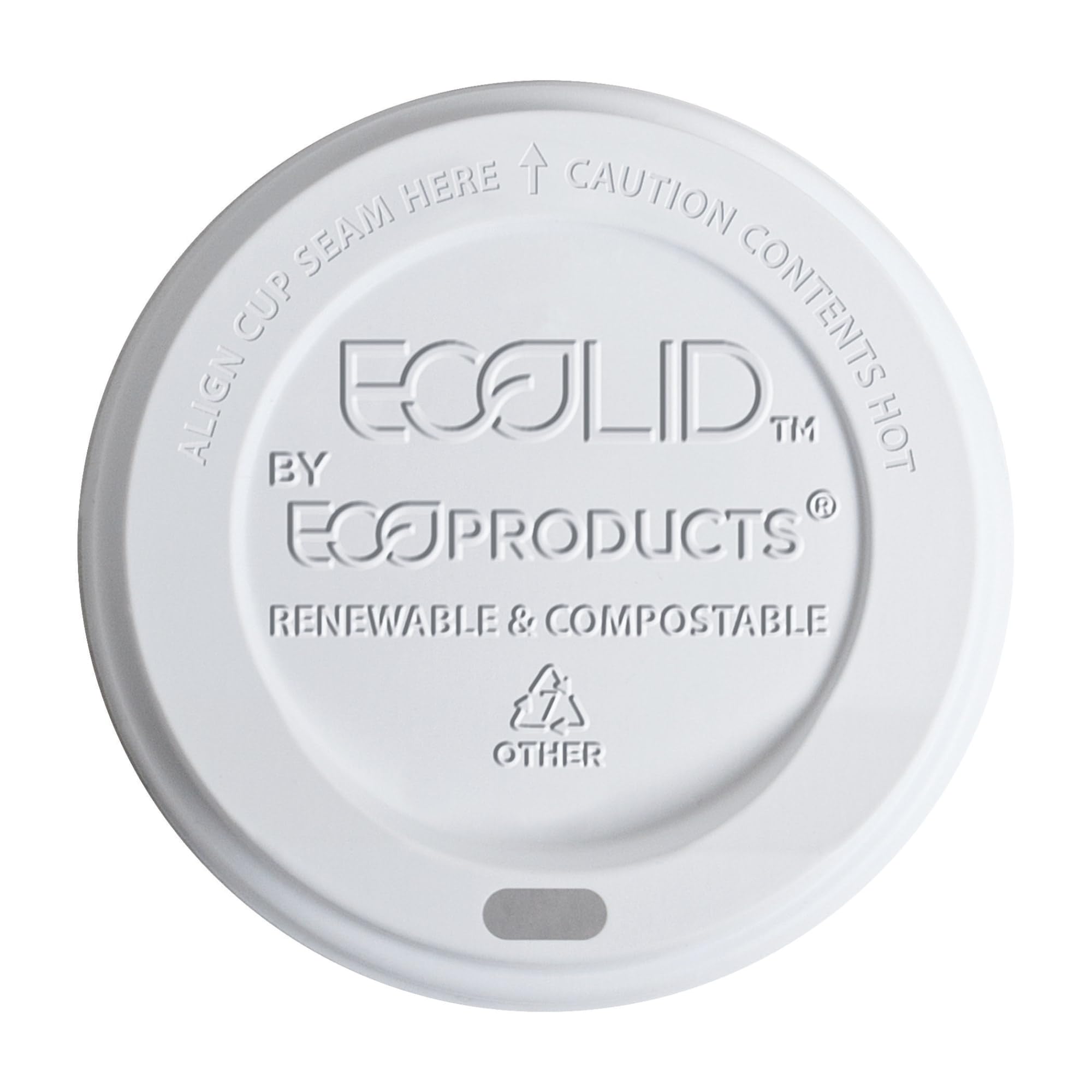 Eco-Friendly EcoLid Hot Cup Lids - 800 Count Carton | Perfect for Coffee Shops, Restaurants & Takeout Services | Sustainable Disposable Drink Lids