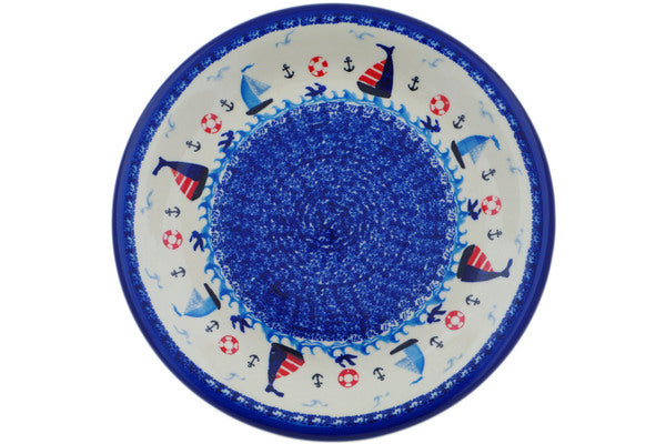 10-Piece Sweet Sailboats Dinner Plate Set - Elegant Porcelain Plates for Dining, Parties & Home Decor | Dishwasher & Microwave Safe