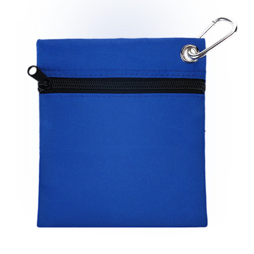 EVTSCAN Golf Tee Bag - Zippered Golf Ball & Tee Storage Pouch with Carabiner Clip | Golf Accessories for Men & Women | Perfect for Driving Range, Course & Travel
